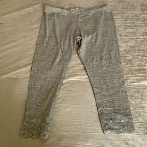 Gray biker leggings